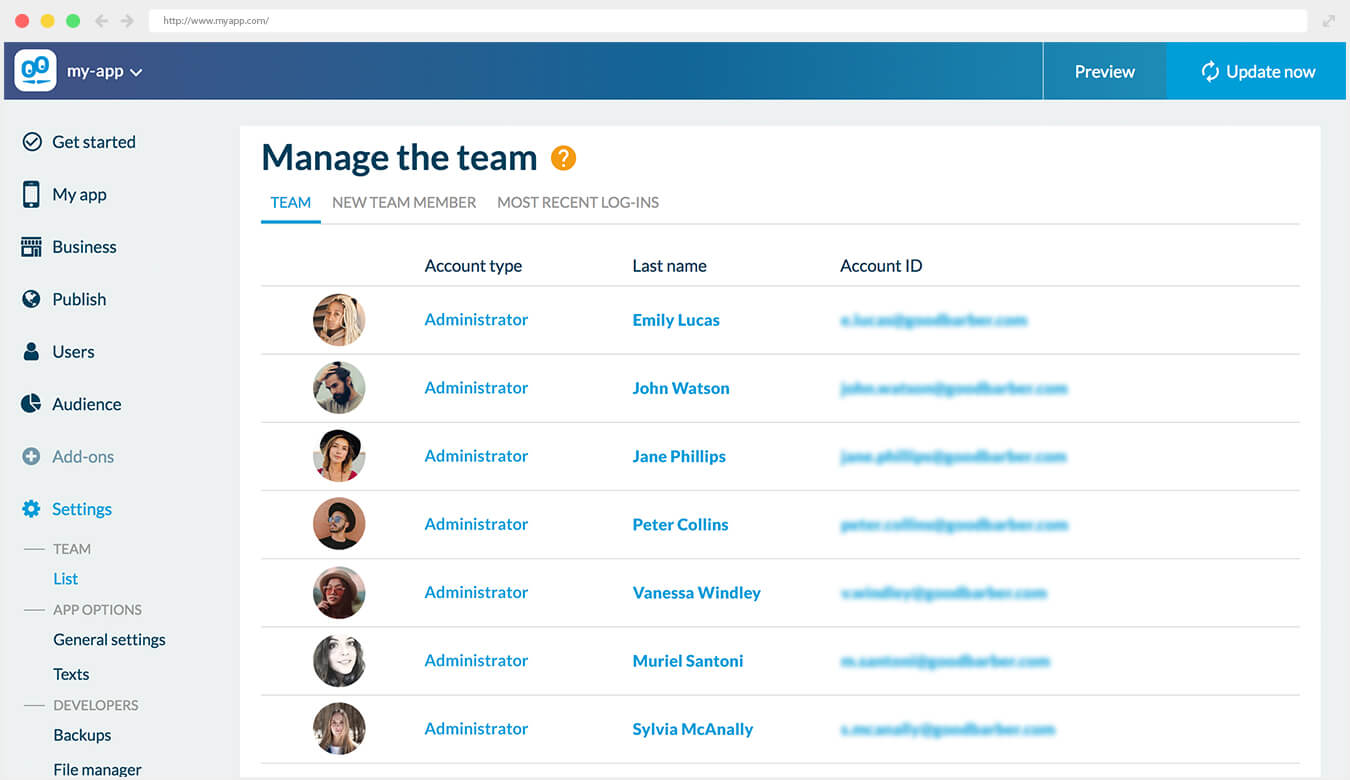 Team management